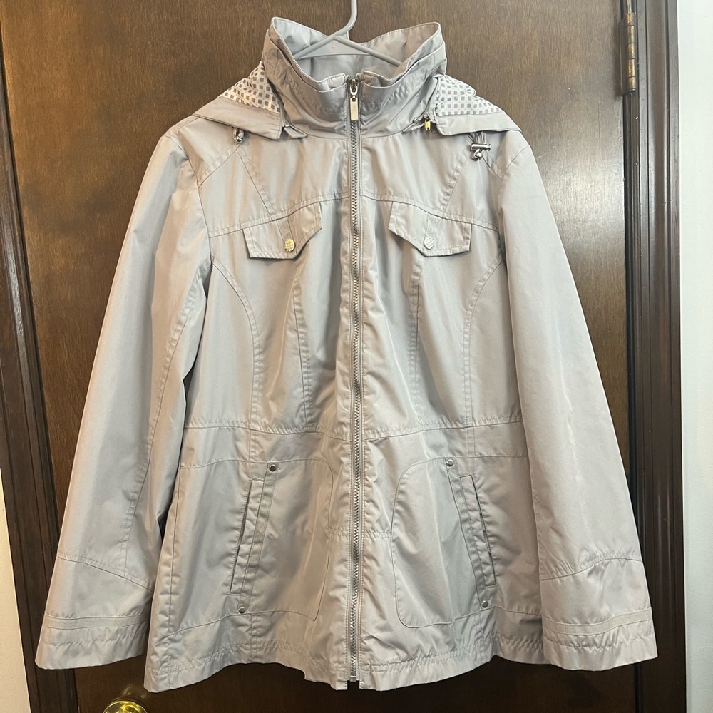 Women's Gray Hooded Jacket